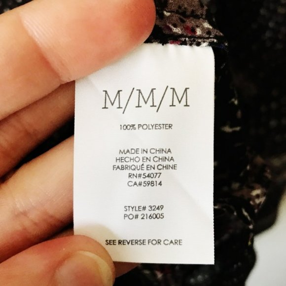 EUC Cabi Medium Paris Blouse Sheer Style #3249 - Picture 3 of 5